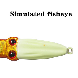 Señuelo Luminoso para Pesca de Calamar, 150g, Cabeza de Plomo, Señuelo de Pesca en Agua Salada, Señuelo de Fondo, Efecto de Brillo Completo - Product Image 5