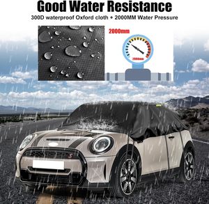 Media Cubierta Oxford <span class=keywords><strong>para</strong></span> <span class=keywords><strong>Coche</strong></span>, Resistente al Viento, al Polvo y a los Rayos UV, Protege el <span class=keywords><strong>Techo</strong></span> y Parabrisas <span class=keywords><strong>para</strong></span> Mini Cooper/S - Product Image 3