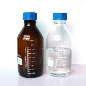 Phòng thí nghiệm sử dụng 100ml- 1000ml thủy tinh borosilicate cao GL45 nắp vặn màu xanh cho chai Thuốc thử
