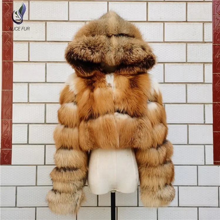 고품질 겨울 여성 여우 모피 코트 슈퍼 따뜻한 가죽 모피 여성 자켓