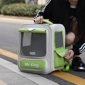 <b>Cat</b> bag/pet bag, lightweight trolley bag, breathable, comfortable, large capacity, <b>cat</b> <b>backpack</b>, suitcase, trolley, portable. - Product Image 3