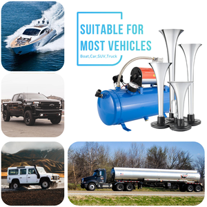 <span class=keywords><strong>Compresseur</strong></span> de suspension pneumatique <span class=keywords><strong>avec</strong></span> <span class=keywords><strong>réservoir</strong></span> d'air et 4 avertisseurs sonores pour camion et klaxon pneumatique tout-terrain <span class=keywords><strong>12</strong></span> <span class=keywords><strong>volts</strong></span> Airlift - Product Image 2