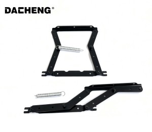 وصل حديثًا سرير حديدي متين مفصلات دعم قضيب أسود أجهزة تخزين سرير أريكة أجهزة وظيفية كتم صوت - Product Image 3