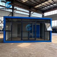 Casa Prefabricada Modular de 20 pies, Bar Móvil Portátil, Oficina en Casa, Cafetería, Cabaña, Mini Casa, Contenedor de Vidrio Prefabricado