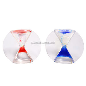 Minuteur liquide en acrylique anti-stress, <span class=keywords><strong>sablier</strong></span> à sable flottant, forme ronde, décoration, souvenir, cadeau, impression de logo couleur personnalisée - Product Image 2