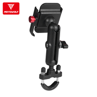 MOTOWOLF Soporte para Teléfono V3 de Gran Venta Montaje para Celular con Espejo de Manillar Accesorios para Motocicleta