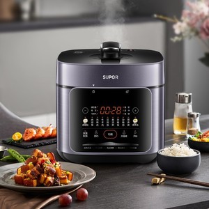 Supor Electric Pressure <b>Cooker</b> 5L Stainless Steel Inner Pot 13 In 1 <b>Multi</b> <b>Function</b> Home Use - Product Image 1