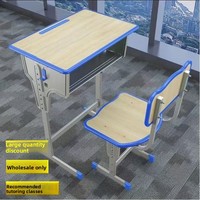 Ensemble table et chaise d'étude pour enfants, réglable en hauteur, bureau d'école moderne pour étudiants, table d'apprentissage pour enfants avec tiroir