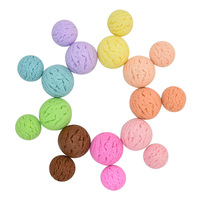 Boules de crème glacée miniatures de couleur macaron de haute qualité breloques Kawaii accessoires de téléphone breloques en résine Flatback pour la décoration