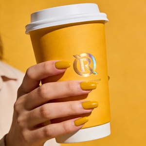 Vasos de papel desechables para café con impresión personalizada, 12 oz, doble pared, aislados, para bebidas calientes, para cafetería, solución de empaque integral, al por mayor - Product Image 3