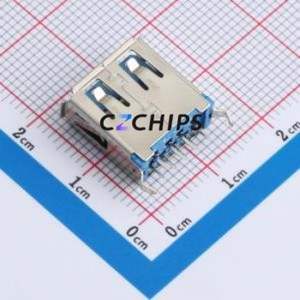 HC-USB3.0-L137-WJ USB Connector Through hole Component (THT) Connector Type-A USB 3.0 Female Through Hole - Product Image 2