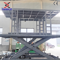 Ascenseur de stationnement pour voiture à domicile, à ciseaux, hydraulique, électrique, fixe, à double étage, robuste, personnalisé CE