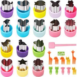 Ensembles d'ustensiles de pâtisserie : Moules à biscuits en relief avec formes d'animaux pour outils de découpe de légumes et de fleurs - Product Image 2
