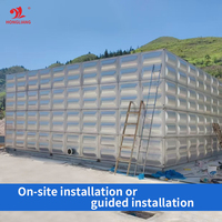 Fertighaus Wassertank Herstellung Edelstahl Haus wassertank 30000 Gallonen 50 100 500 1000 m3 modularer quadratischer Wassersp eicher tank