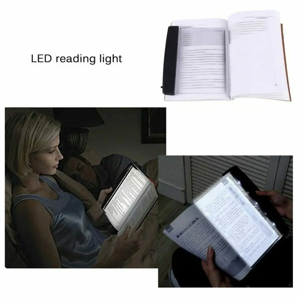 Pil LED kitap ışık paneli göz koruması gece lambası öğrenci LED kitap ışık paneli yatakta okumak için