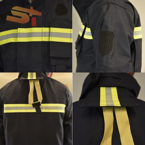 Traje de Bombero Europeo Resistente al Fuego, Color Naranja, con Certificado para Niños, <span class=keywords><strong>Garena</strong></span> Bristol Car Wildland - Product Image 4