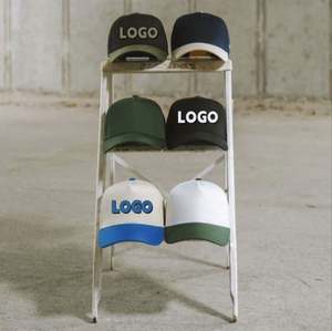 Gorra de Béisbol Personalizada de Cinco Paneles y Dos Tonos para Hombre, con Visera Curva Media Alta, Estilo A-Frame, Gorras Snapback - Product Image 1