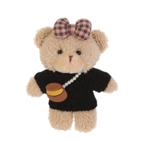 Nouvelle Décoration de Sac Ourson en Peluche Mignon Style Coréen, Porte-clés et Accessoire de Poupée pour Filles, Idéal comme Petit Cadeau