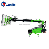 Robot manipulateur de vitrage pour la construction, chariot télécommandé avec ventouses motorisées, alimentation par batterie/CA