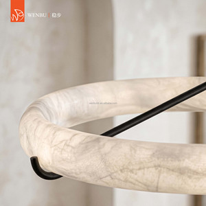 Lampe suspendue en albâtre espagnol pour villa, hôtel, salon, salle à manger, salle de séjour - Product Image 2