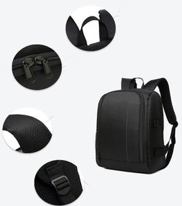 Custom Professional Black Standard Waterproof <b>Photography</b> Camera <b>Backpack</b> Shoulders Bag for Slr/dslr - Product Image 4