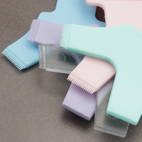 Nouvel outil de séparation de levage de cils en plastique Y forme peigne à cils brosse permanente de cils