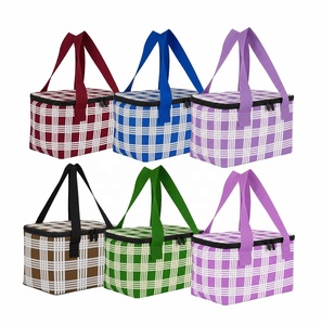 Hawaii Palaka Design <strong>Custom</strong> Design Logo Aluminum Foil Small <strong>Insulated</strong> Takeaway Bag Cooler <strong>Insulated</strong> Lunch <strong>Box</strong> with Two Handle - Product Image 1