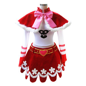 Costume de Cosplay Perona Complet Jupe Rouge et Blanche Haut Cape Femme Adulte Anime Couleurs Contrastées Polyester Source Transfrontalière - Product Image 3