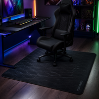 Tapis de chaise YIDIHO en PVC pour bureau et jeux, 120x90cm, fin, antidérapant, insonorisant, auto-adhésif, lavable, pour sols durs
