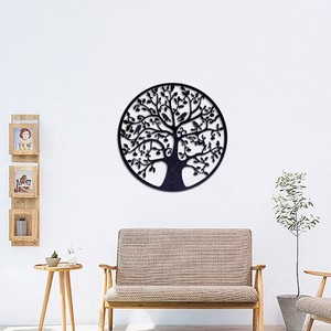 Usine personnalisée 50cm <span class=keywords><strong>arbre</strong></span> <span class=keywords><strong>de</strong></span> <span class=keywords><strong>vie</strong></span> mur Art tentures murales cadeau décor à la maison métal mur Art décoration - Product Image 3
