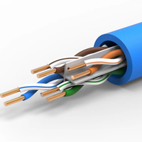 Kabel LAN UTP CAT7 Indoor PVC/LSZH Jacket 23AWG 8-Konduktor Tembaga Padat