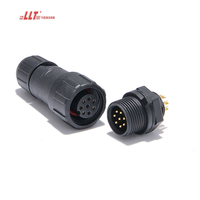 8pin LLT nouveau Mini femelle mâle prise câble d'alimentation fils Ip68 étanche 2 3 4 5 6 7 broches M14 connecteur