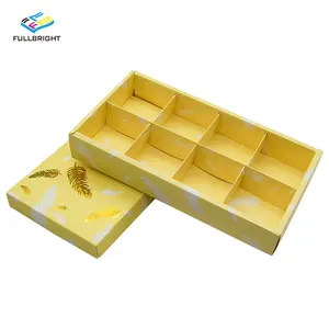 Gold Foil Chocolate Boxes ECO Friendly Giftbox Cookie Biscuits Gift Bakery Empty Food Paper Packaging Custom Chocolate Box