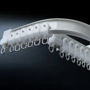 Iksun Phật Sơn 6063 Nhôm Đùn Linh Hoạt Bendable Rèm Theo Dõi Cong Cửa Sổ Bệnh Viện Rèm Đường Sắt - Product Image 1