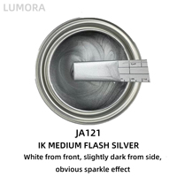 Peinture automobile MEDIUM FLASH SILVERL 1K 4L, couche de finition polyuréthane acrylique, finition mate, pour véhicules utilitaires, application au pistolet