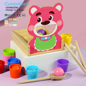 EDULAND OEM ODM Desarrolla un Juego de Alimentación de Osos para Niños, que Desarrolla la Motricidad Fina y la Coordinación Mano-Ojo, Juguetes Montessori para Niños - Product Image 3