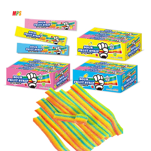 Halal Surtido de frutas sabor amargo tira multicolor cinturones regaliz gomoso al por mayor dulces y dulces - Product Image 5