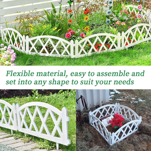 Trọng lượng nhẹ ngoài trời Vườn <span class=keywords><strong>picket</strong></span> hàng rào tấm ép nhựa đường dẫn hàng rào - Product Image 5