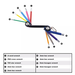 RIDERACE-Ensemble de tournevis hexagonaux, clé à molette universelle Torx, outil portable, <span class=keywords><strong>kit</strong></span> d'outils de réparation multi-mains pour <span class=keywords><strong>vtt</strong></span> - Product Image 6