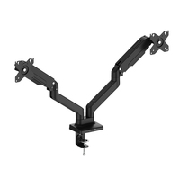 Support de montage de moniteur réglable à double bras de haute qualité pour écran 17 "-32" adapté à la maison et au bureau