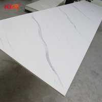 Feuille de Surface pour comptoir, en acrylique blanc, solide, 12mm, 20mm, 30mm, 1 pièce