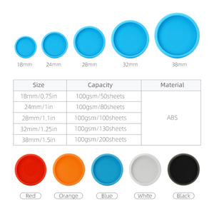 RINGNOTE 18mm 1000pcs/bag Solid Color Binding <strong>Rings</strong> Colorful Plastic Mushroom Hole Expansion Discbound for Planner and Notebook - Product Image 5