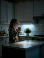 Lampe de nuit LED sans fil à détecteur de mouvement magnétique rechargeable par USB pour sous-meuble, cuisine, armoire, placard