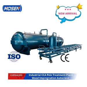 Nouvel autoclave industriel Mosen automatique pour le traitement sous pression du <span class=keywords><strong>bois</strong></span> CCB, destiné aux poteaux en <span class=keywords><strong>bois</strong></span> imprégnés - Product Image 1