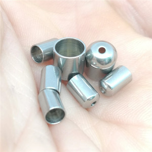 Manchon tubulaire en acier inoxydable Anno Jewelry 6 mm lisse, composants de bijouterie pour la fabrication de bracelets et colliers DIY - Product Image 4