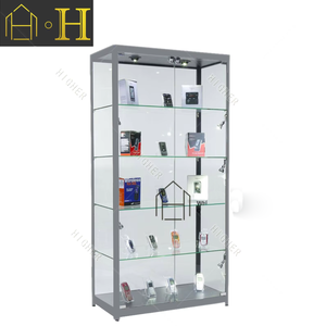 Hiện đại Glass hiển thị Showcase Counter Top hiển thị Glass Glass bảng hiển thị với ánh sáng LED và khóa - Product Image 3