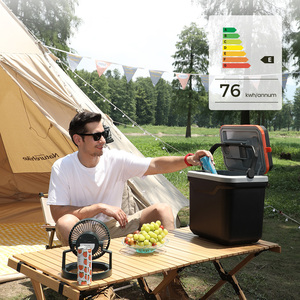 Réfrigérateur et chauffe-plat portable pour <span class=keywords><strong>voiture</strong></span> 12V 25L <span class=keywords><strong>à</strong></span> semi-conducteurs avec fonction de chauffage pour les voyages, le camping, les véhicules, la maison, AC/DC - Product Image 2