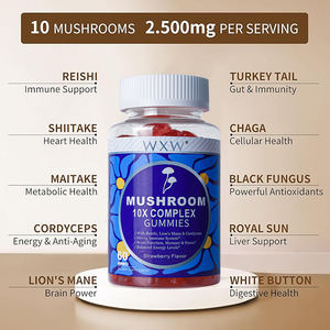 <b>Factory</b> Direct Custom Mushroom Gummies Boost Energy Gummy Vitamin Collagen Candy - Product Image 6