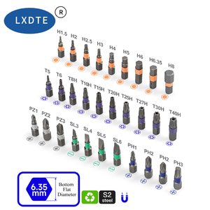 Jeu de 3 embouts de tournevis magnétiques LXD Industrial PH1 PH2 <span class=keywords><strong>PH3</strong></span> 25 mm en acier S2, oxyde noir, résistant à l'usure, anti-rouille, OEM/ODM - Product Image 2