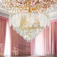 Fabricant Nouveau Design Blanc Ailes d'Ange Lustre Luminaire 6 Lumières Moderne Salle À Manger Suspension